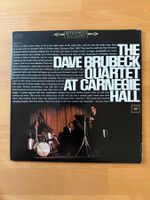THE DAVE BRUBECK QUARTET   AT CARNEGIE HALL    LP vinyl