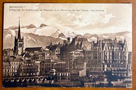 Lausanne - Maison J.J Mercier - Gd Pont 1914