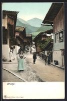 Brienz, Strassenpartie mit Gebäudeansic