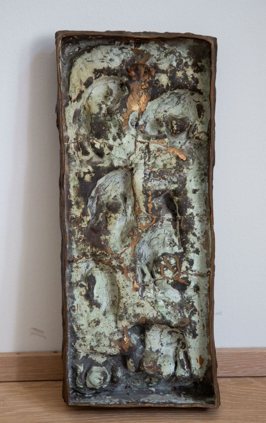 Sculture & Statue: Erich Glauer - Steinböcke, Bronzerelief – Usato da Basel venduto da bigmbh 2