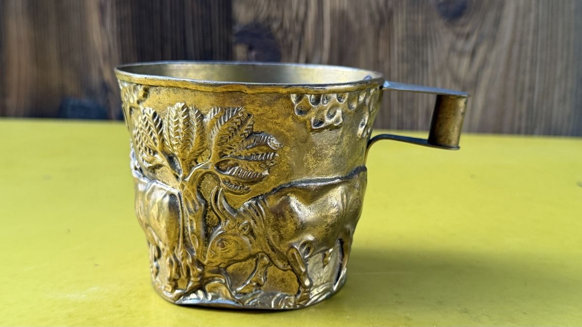 Tazze: Vaphio Becher Metall feuervergoldet – Usato da Riedholz venduto da Frettchen63 1