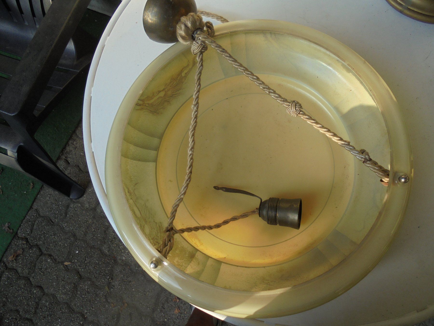 Lampadari & plafoniere: Antike Deckenlampe ca. 1940-50 – Usato da Camorino venduto da Hunpete 7