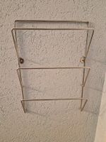 Zeitschriftenhalter Metall für Wandmontage mit 3 Fächern, ge