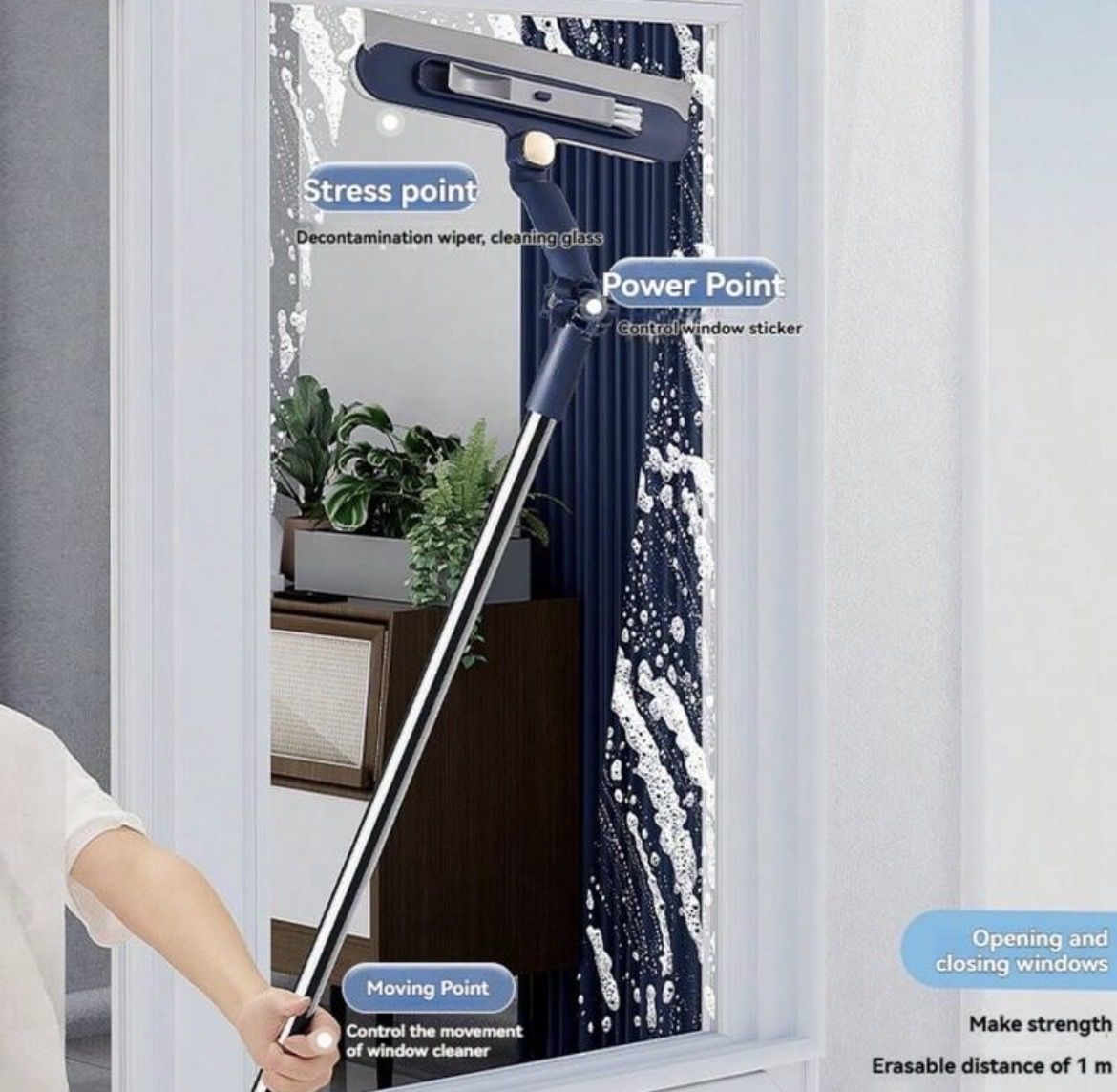 Sonstiges für Haushalt & Wohnen: Fensterwischer mit Teleskopstiel – Neu und originalverpackt aus Emmenbrücke von ShopDirect 1