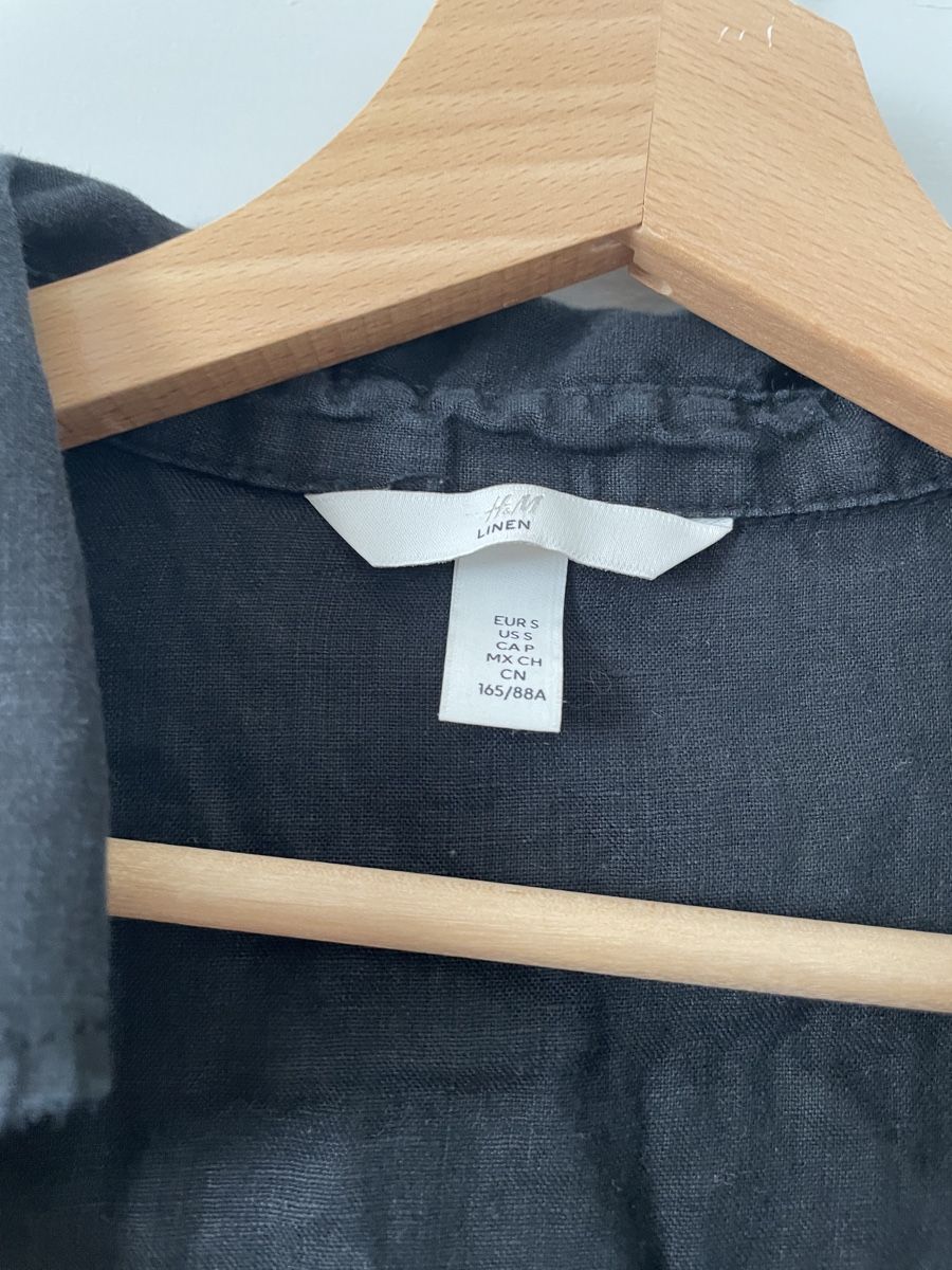H&M Camicette: H&M schwarze Leinenbluse – Nuovo (secondo la descrizione) da Zürich venduto da M500ZH 1