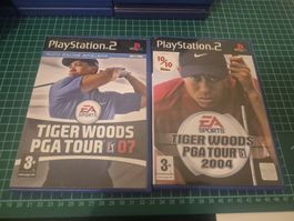 PS2 Tiger Woods PGA Tour 2004 & 2007 - Golfing Fun! 