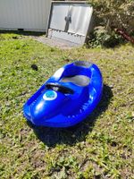 Kinder Lenkschlitten blau mit Lenkrad gebrauchter Zustand