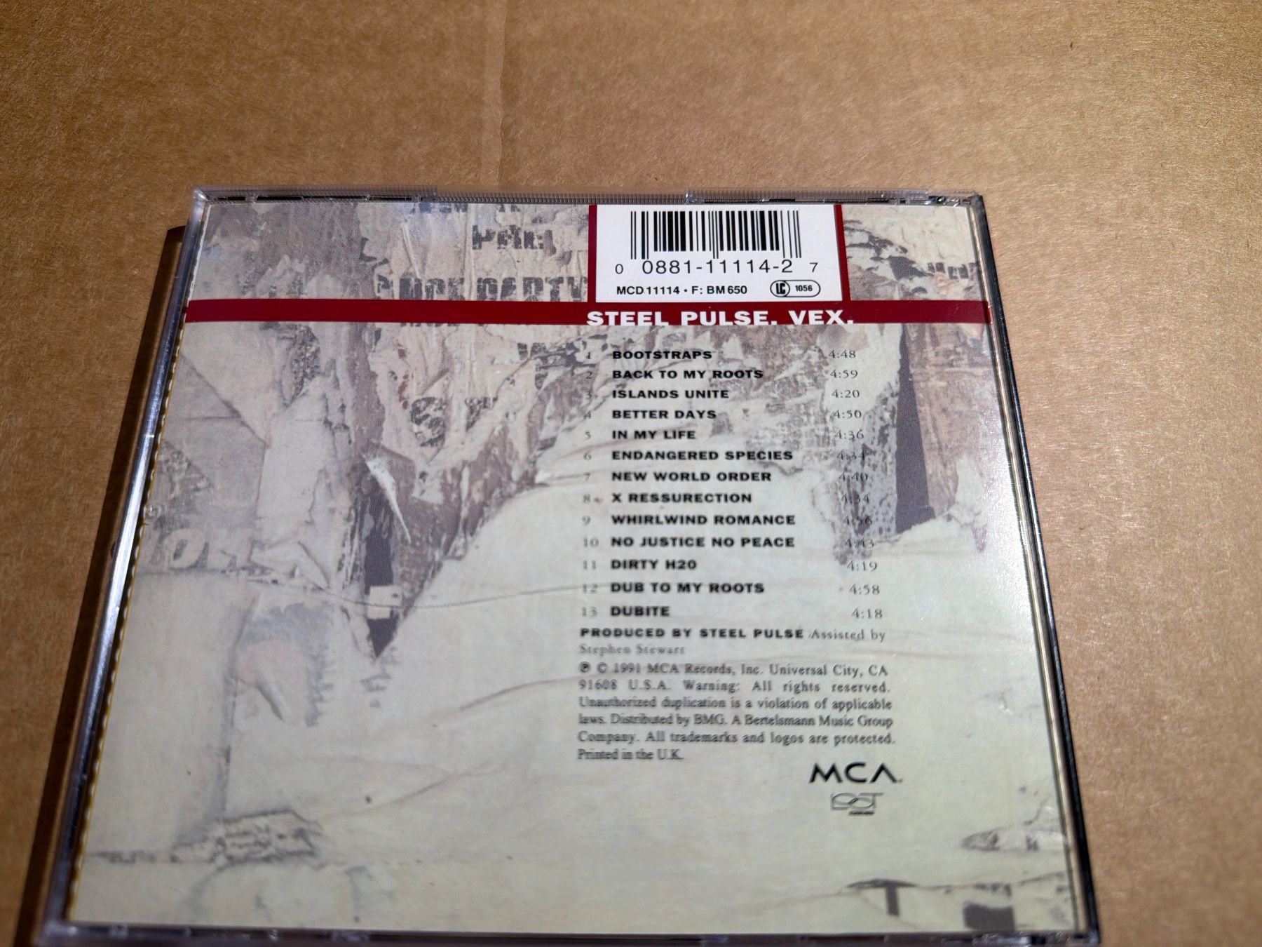 CD: Steel Pulse – Vex – Usato da St.Gallen venduto da CD_jalamusic 1