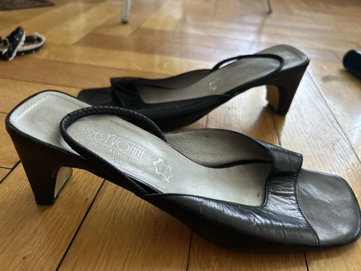 Damenschuhe: Damenschuhe schwarz Leder Grösse 40 Slingback – Gebraucht aus Zürich von joa_n5qx 3