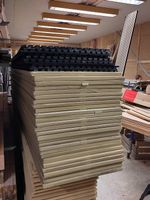 27 Stück Akustikpaneel Eiche furnier hell 2440 x 600