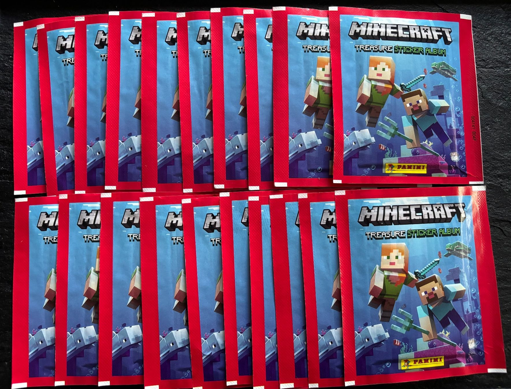 Cartoline: 20 x Panini - Minecraft , Treasure – Nuovo e nell'imballaggio originale da Collombey venduto da Cards07 2