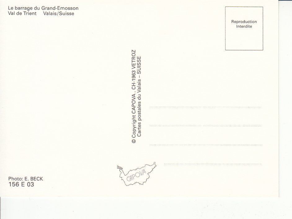Cartoline postali: Emosson Stausee um 1995 – Usato da Bürglen TG venduto da StampGraf 1