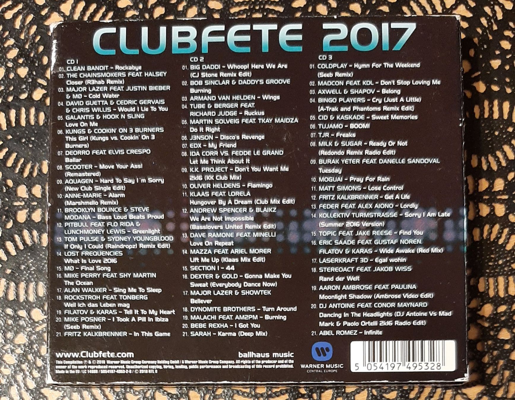 CD: Clubfete 2017, Dance & Party Compilation Sampler 2017 – Usato da Schönenberg TG venduto da breiti12 1