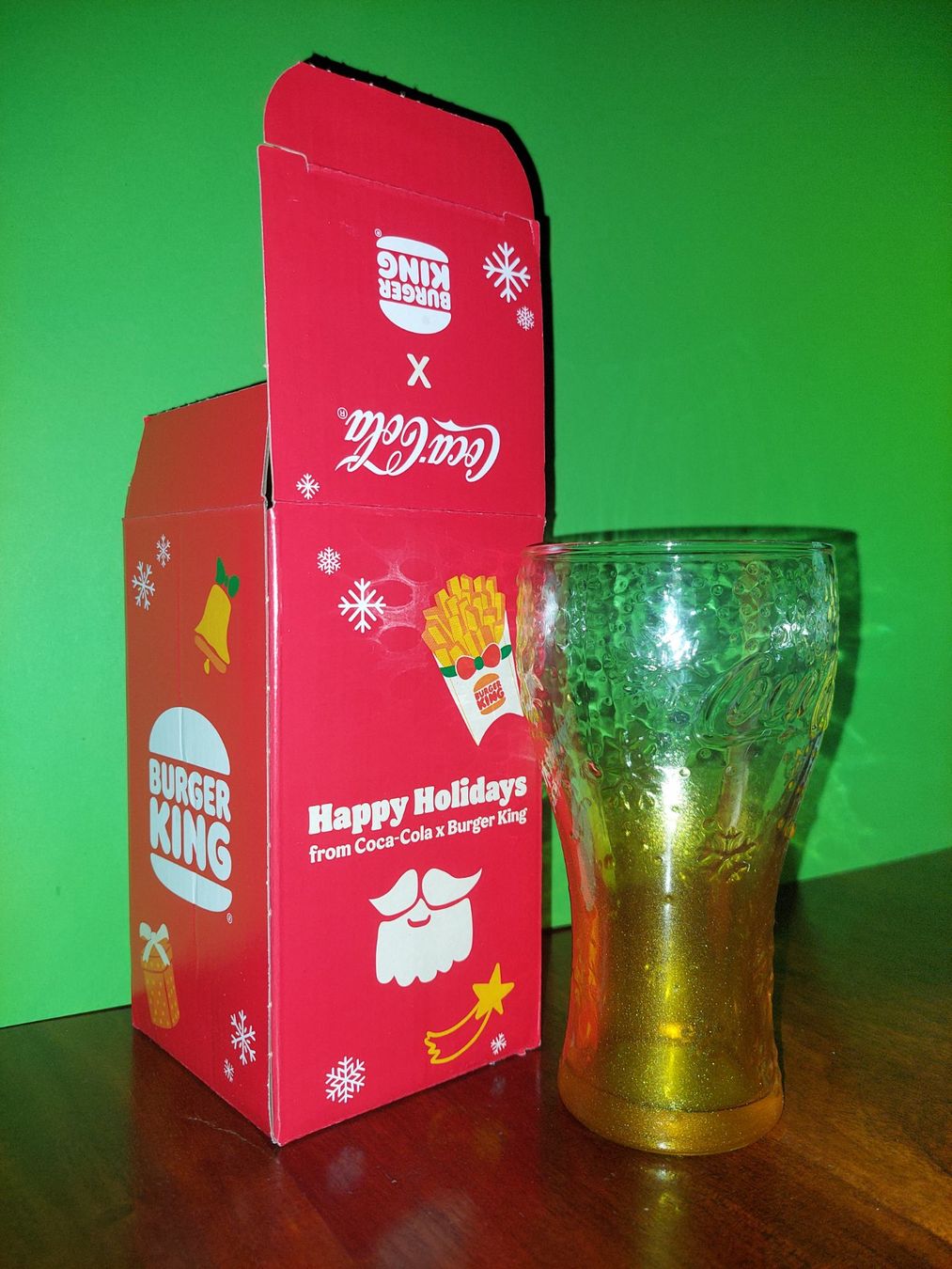 Coca-Cola Bicchieri: Burger King Cola Glas Gold – Nuovo e nell'imballaggio originale da Beckenried venduto da Havacola 4