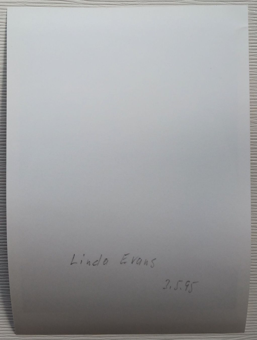 Autografi: Linda Evans, signiertes Original-Autogramm, 1995 – Usato da Oberriet SG venduto da ganesh435 1