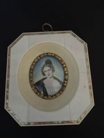 Caroline Gräfin Holnstein Elfenbein-Miniatur