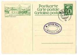 1926 Bildpostkarte Nr. 107-051 Bild ZERMATT, gest. Mosen