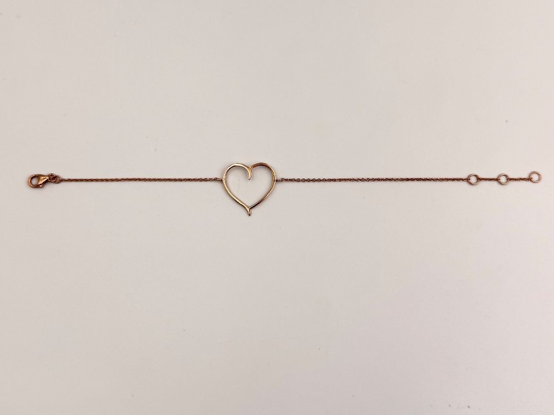 Armbänder & -reifen: Bracelet Herz Silber 925 vergoldet – Neu und originalverpackt aus Zug von gold.schmuck 1
