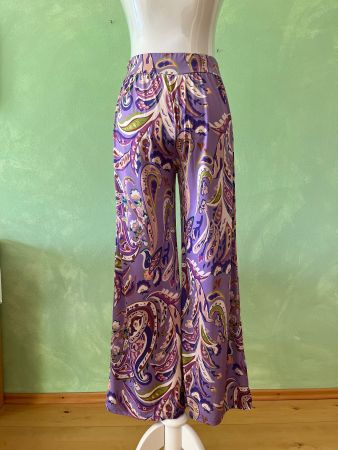 Leichte Sommerhose mit Paisley Muster, Grösse 36/S