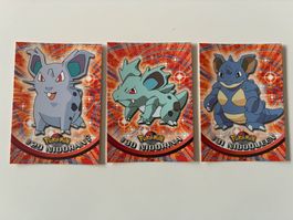 Pokémon TOPPS Series 1: Nidoran, Nidorina, Nidoqueen 👾