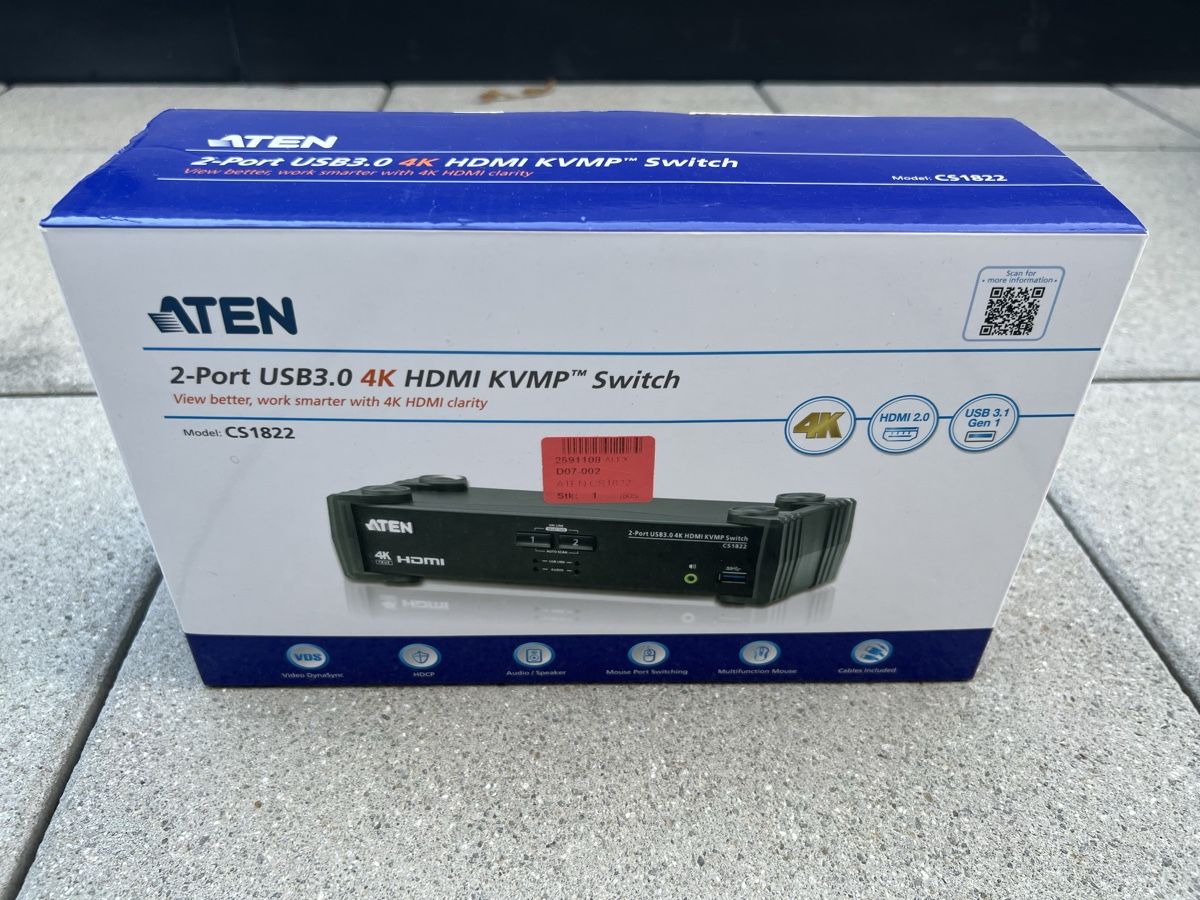 Adattatori: Aten CS1822 HDMI KVM-Switch 2-fach – Usato da Zürich venduto da aralex1