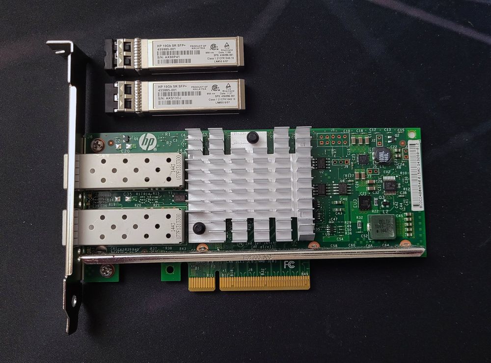 HP 560SFP+ 10Gb 2Port Adapter 669279-001 inkl. 2x 10Gb SFP+ (Gebraucht ...