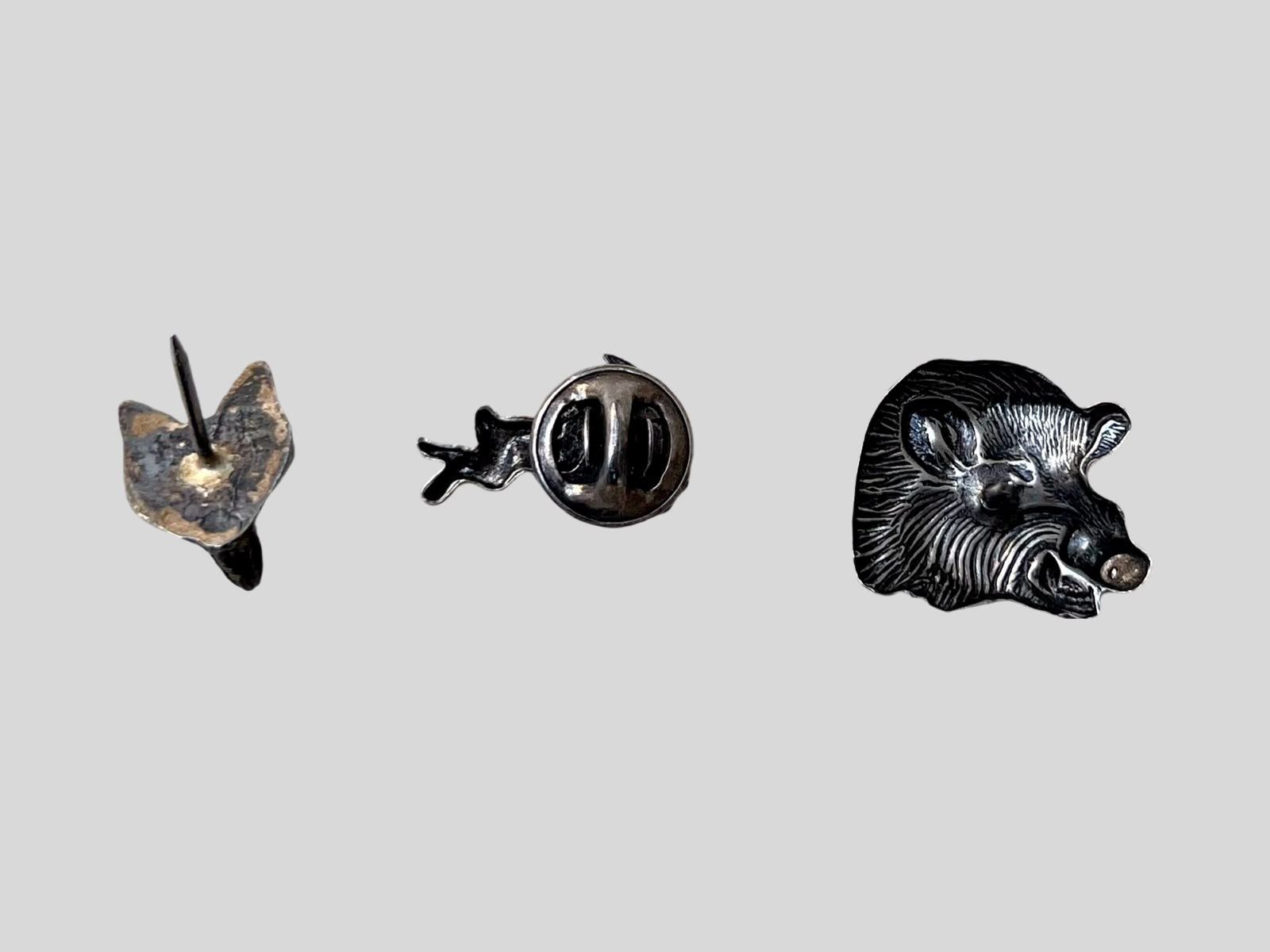 Broschen & Nadeln: AB 1.- / 3 Silber Tier Pins – Gebraucht aus Wohlenschwil von Amadeus-Auctions 1