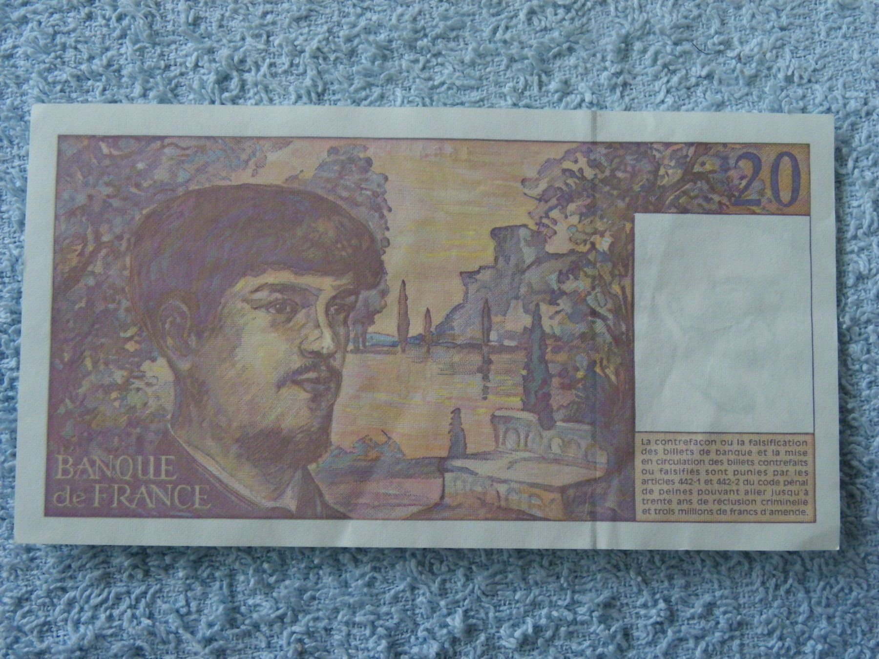 France 20 Francs Note – Claude Debussy - 1997 Banknote (Gebraucht) in ...