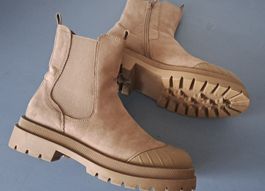 Chunky Chelsea Boots Gr 41 *beige *neu