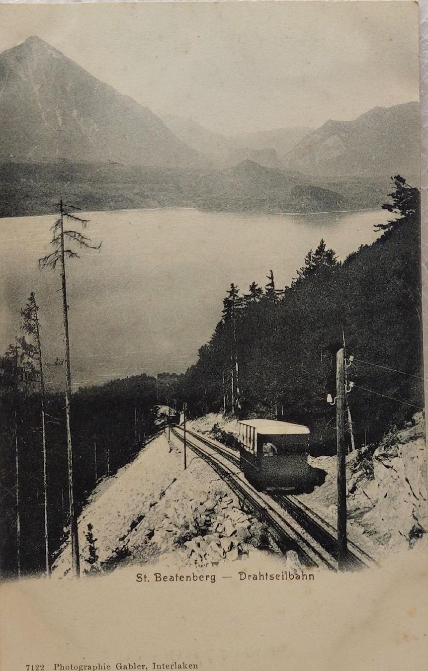 Ansichtskarten: BEATENBERG  -  Drahtseilbahn – Gebraucht aus Delémont von Domdom1