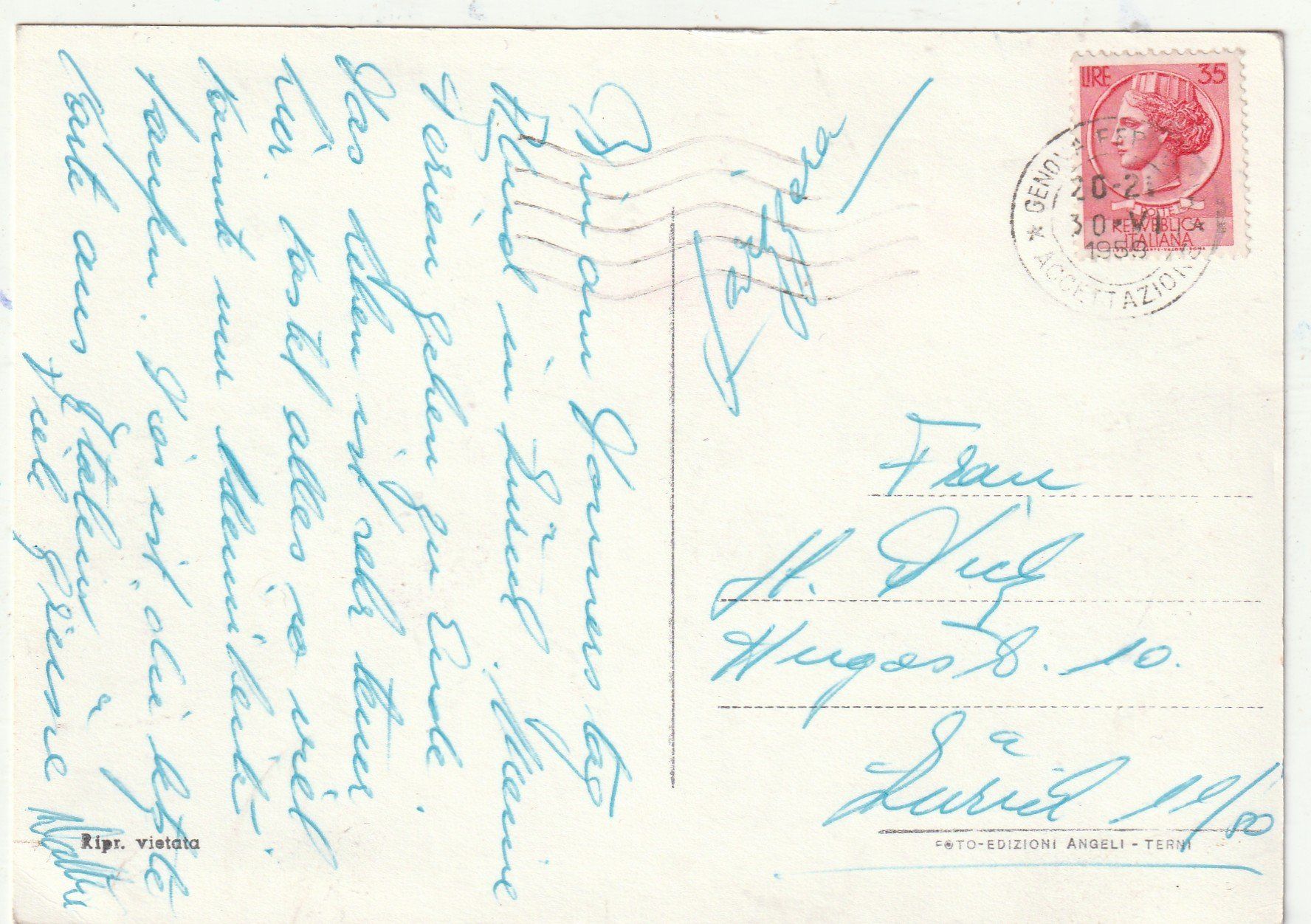 Cartoline postali: Genua – Usato da Lumbrein venduto da made02 1