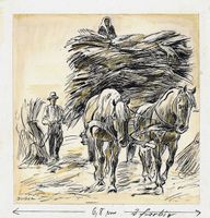 Carl Durban (? - ca. 1972) Illustrator - Originalzeichnung