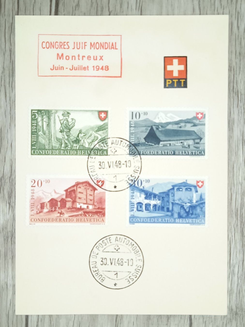Tutti i francobolli: TR106 PTT 1948 – Usato da Cousset venduto da Patrick_Collections