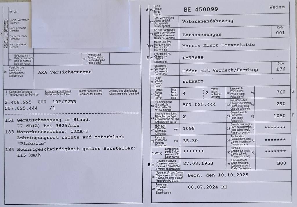 Autos: Morris Minor Convertible - Oldtimer Cabrio  – Gebraucht aus St. Antoni von Andy85 3