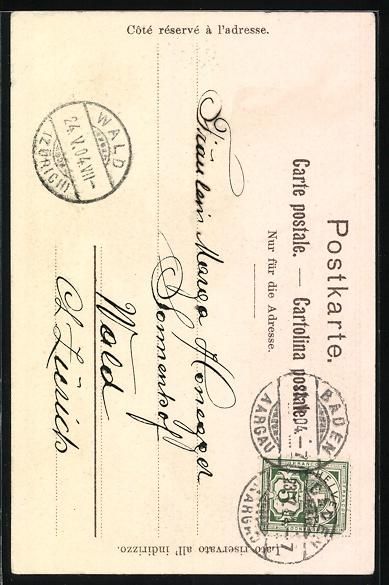 Cartoline postali: Baden, Landvogteischloss mit Besuchern – Usato da Berlin venduto da bartko-reher 1