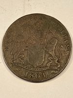 Monnaie Inde 🇮🇳 1803 XX cash 