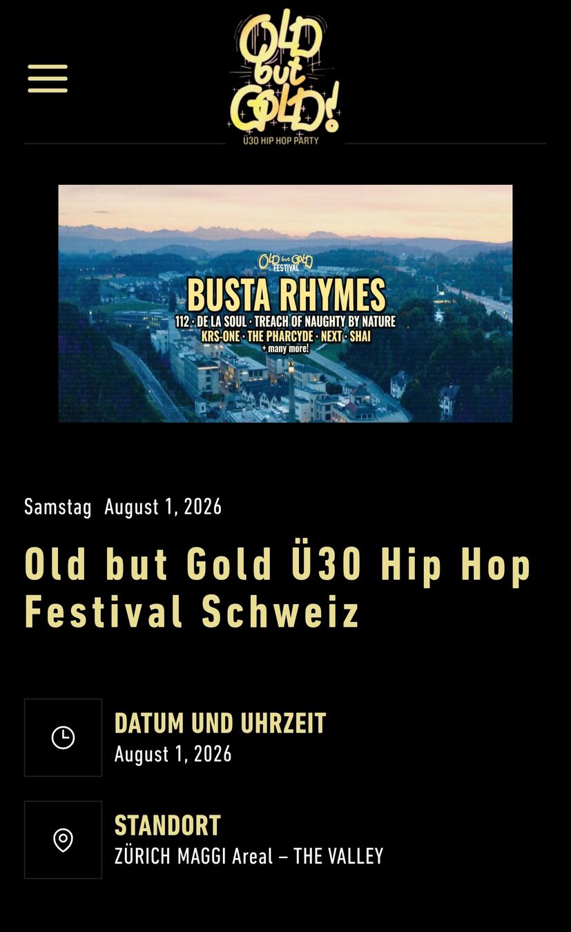 Biglietti: Old but Gold Festival Ticket – Nuovo e nell'imballaggio originale da Luzern venduto da juli.star