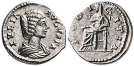 JULIA DOMNA AR Denarius (196-202 AD) in very fine conditions