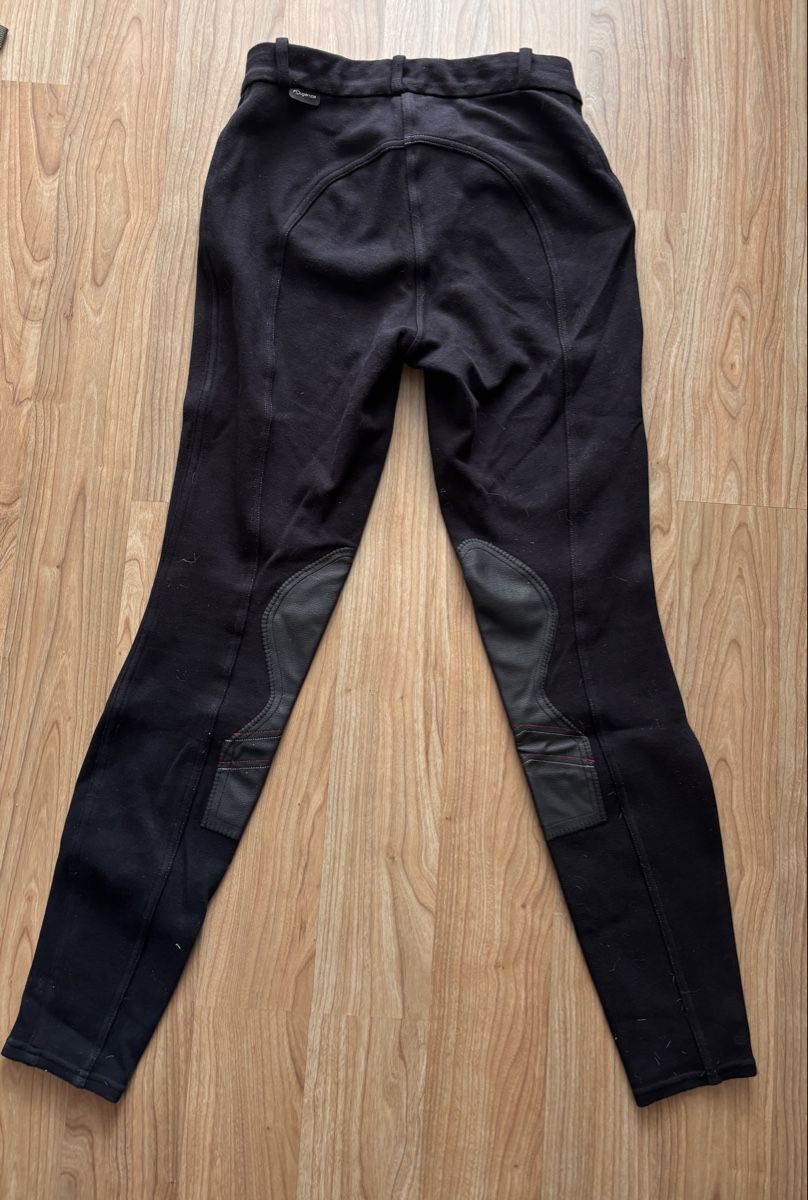 Pantaloni: Reithose schwarz Kunstlederbesatz – Usato da Lausen venduto da Claudj1 1