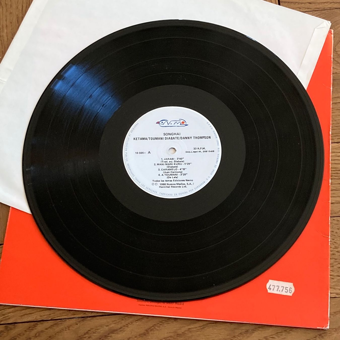 Dischi in vinile: Ketama / Toumani Diabate / Danny Thompson - Songhai, LP – Usato da Bern venduto da Ntsamina 2