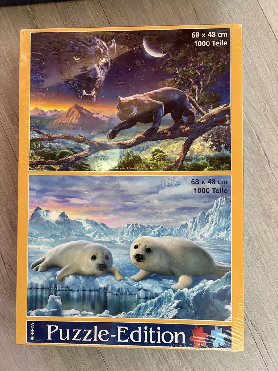Puzzles: 1000er Tier - Puzzle  – Neu und originalverpackt aus Grünenmatt von Hexenzauber 1