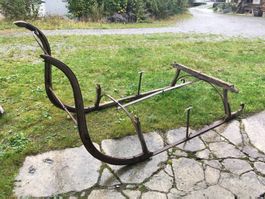 Antiker grosser Schlitten, Pferdeschlitten, defekt