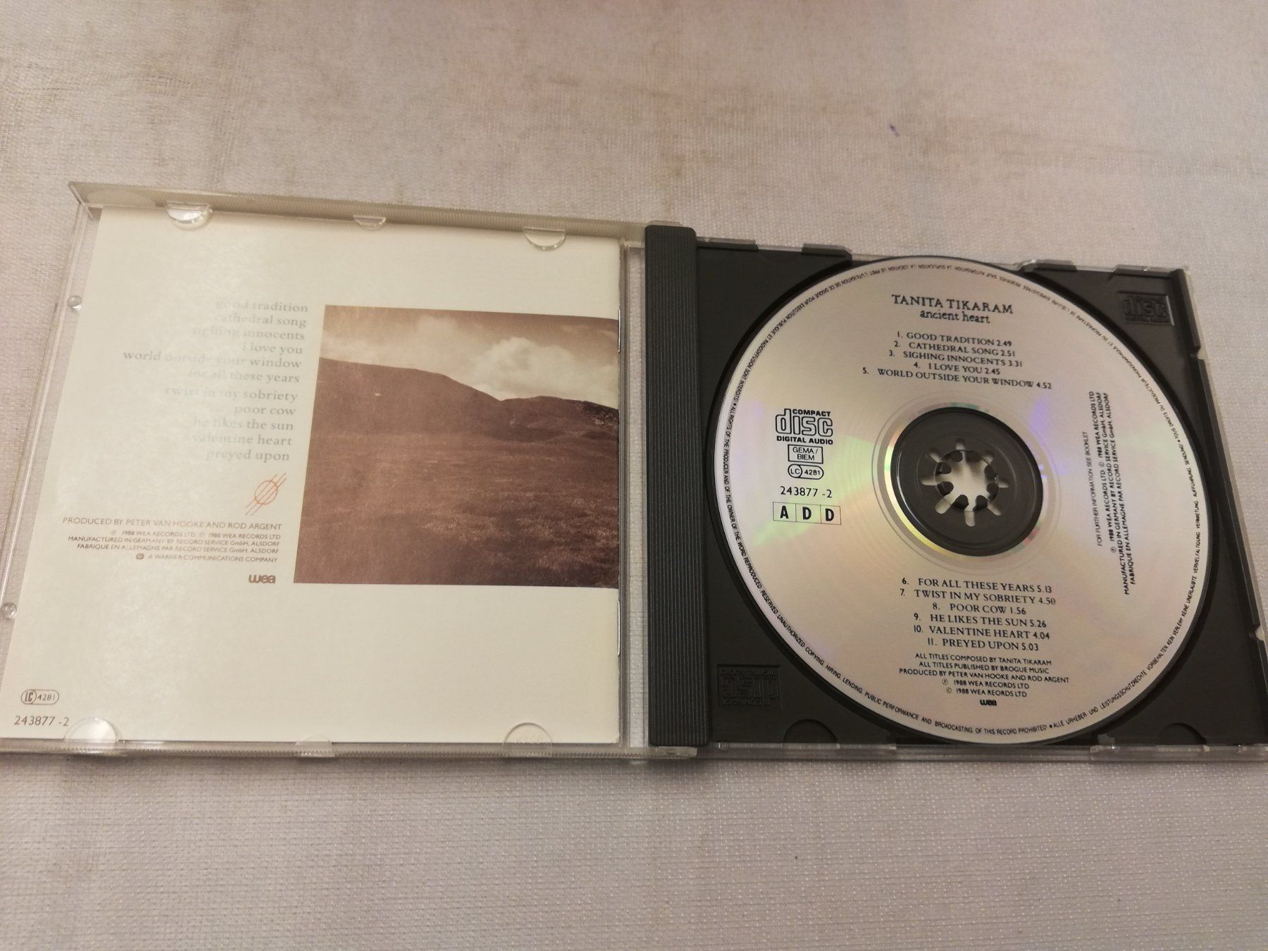 CD: TANITA TIKARAM - ANCIENT HEART – Usato da Bern venduto da Vinylsound.ch 2