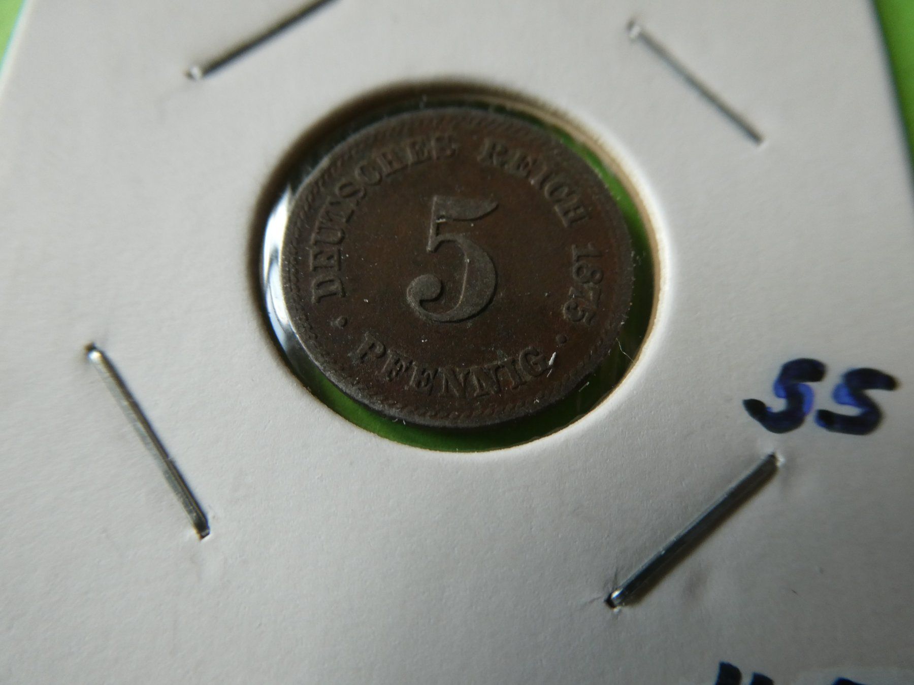 Tutti le monete: Dt. Reich 1875 C, 5 Pfennig – Usato da Hinterforst venduto da Rohusri