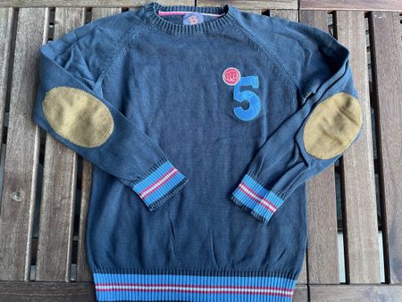 Boca Pullover Gr. 134/140 mit Ellbogenflicken