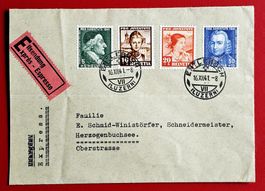 PRO JUVENTUTE SATZBRIEF 97-100 ENTLEBUCH HERZOGENBUCHSE 1941