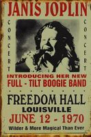 Janis Joplin Blechschild Metal Rock Band