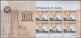 2003, UNESCO Stiftsbibliothek 1099 Kleinbogen ** CHF 5.40