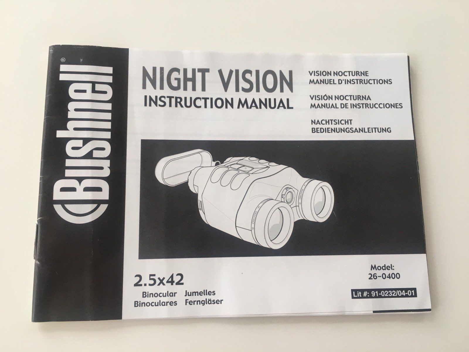 Binocoli: Bushnell Nachtsichtgerät Vision nocturne avec Etui, testé OK – Usato da Lausanne venduto da asdyx