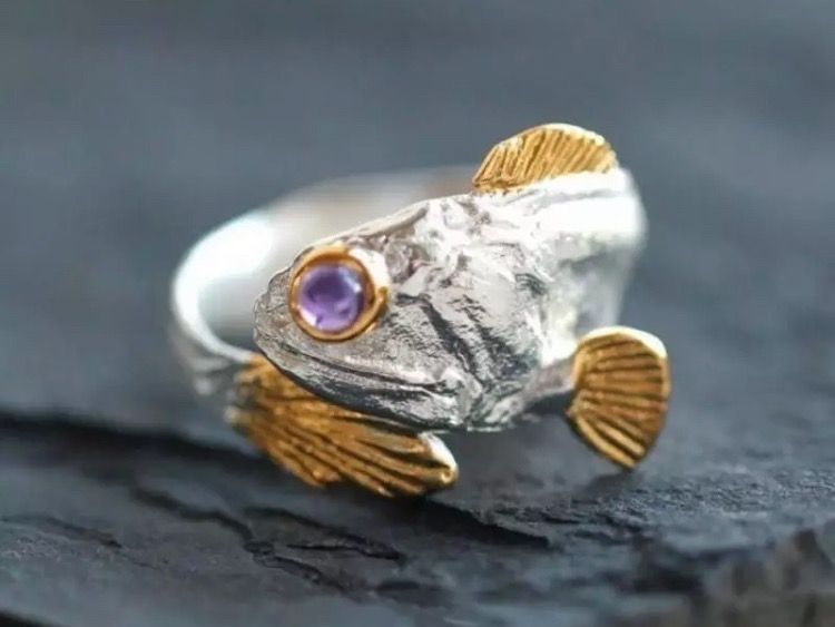 Anelli: Ring Fisch (One Size) Nr 59 – Nuovo e nell'imballaggio originale da Gams venduto da Mariawicca 2